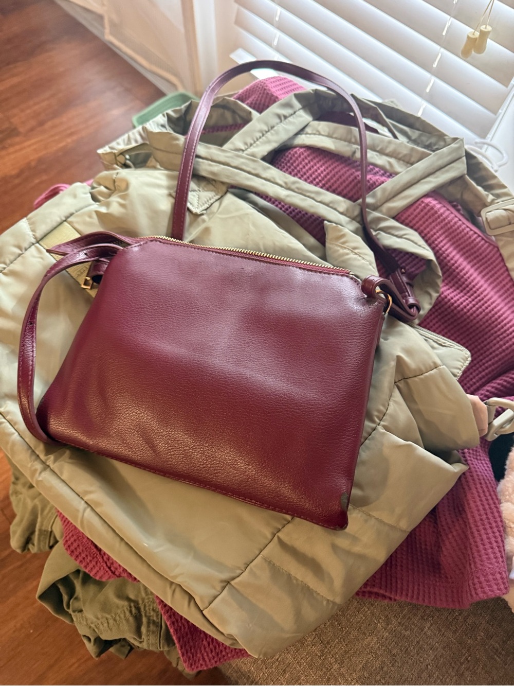 Target Burgundy Crossbody Bag with Adjustable Strap